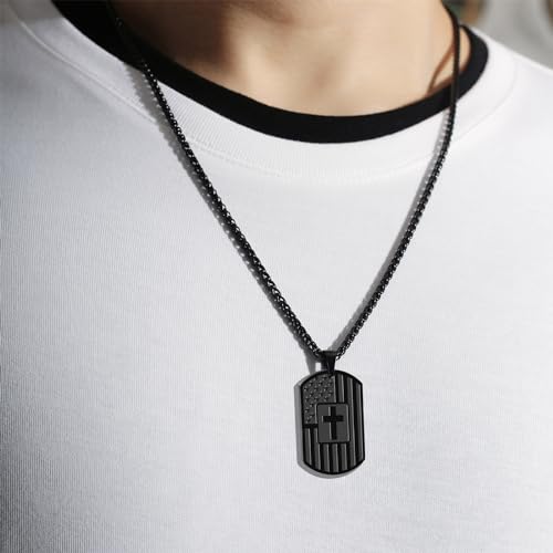 Zocomi-To-My-Son-Dad-Brother-Husband-Grandson-Grandpa-Boyfriend-Man-Dog-Tag-Cross-Necklace-Christian-Religious-American-Flag-Pendant-Chain-Christmas-Valentines-Day-Jewelry-Gifts-for-Men-Boys