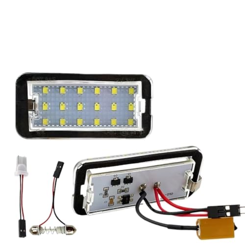Luz de matrícula LED para solucionar el error de luz fundida en Fiat 500