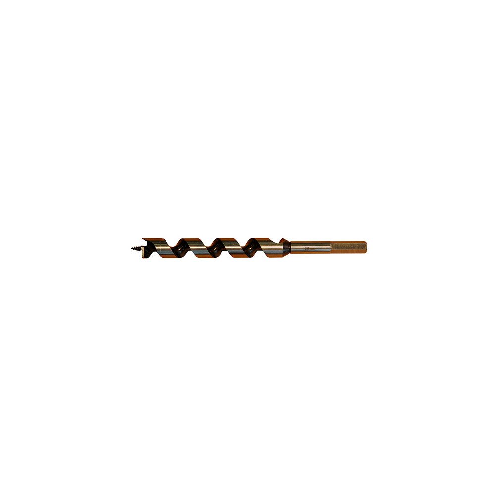 Mèche bois de charpente à spirale unique D. 36 x Lu. 385 x Lt. 460 mm x Q. 6 pans - FS360460 - Labor