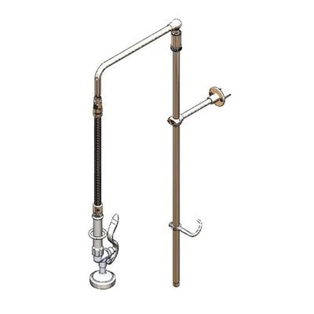 Pré-rinçage T&S Brass B-0111-02 élimine les résidus sans robinet de base