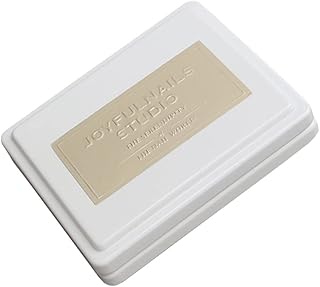 TEHAUX 1Pc Paleta Paleta De Maquiagem Paletas De Tinta Antiaderente Bandeja De Mistura De Cores Esmalte De Gel Branco Bandeja De Cerâmica Bandeja De Mistura Paleta De Manicure Palete De