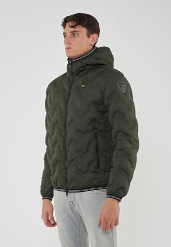 Blauer Para Hombre. 25WBLUC03233 PlumíFero De áNgulos Piery MarróN Verdoso (L), Casual, Verde, PoliéSter - 5