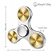 ATESSON Fidget Spinner Toy Ultra Durable Stainless Steel Bearing High Speed Precision Metal Material Hand Spinner Focus Anxiety Stress Relief Boredom Killing Time Toys Silver