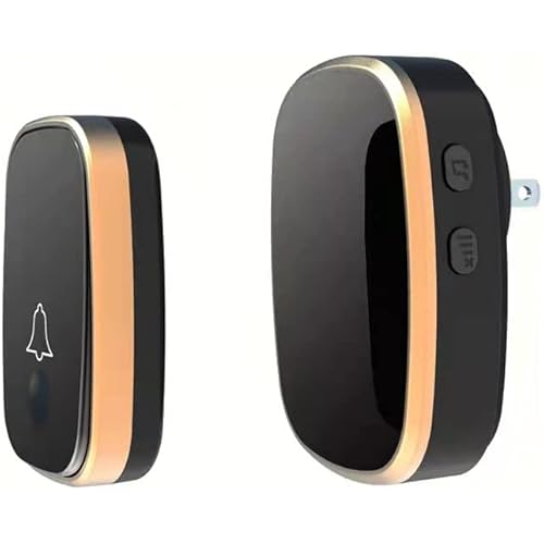 Wireless Doorbell, 1,000ft Range Loud Enough with 5 Volume Levels and Mute Mode Door Chimes LED Flashing