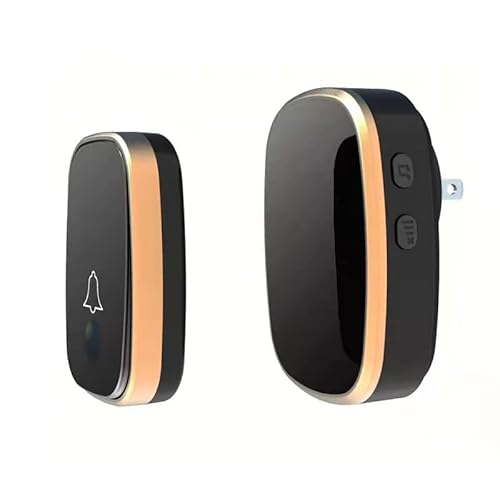 LUAMB Wireless Doorbell, 1,000ft Range Loud Enough with 5 Volume Levels and Mute Mode Door Chimes LED Flashing