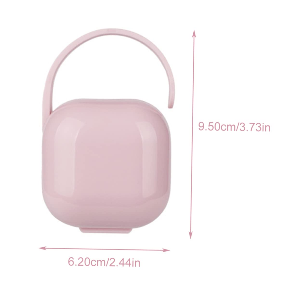 VICASKY Travel-Friendly Pacifier Storage Case 4pcs Plastic Holder Cover for Baby Prevents Loss Keeps