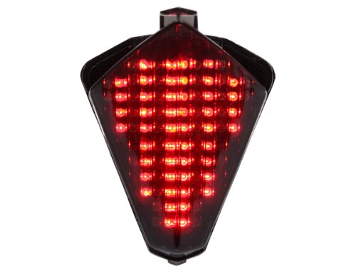 Integrated Sequential LED Tail Lights Smoked Lens for 2007-2008 Yamaha YZF R1