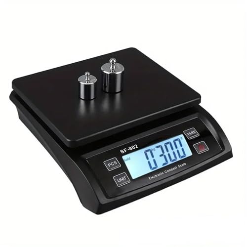 Básculas digitales, Báscula electrónica digital de cocina de 30 kg/1 g, balanza electrónica for el hogar con pantalla LCD.(Nero)