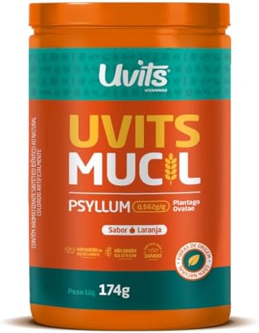 Mucil Psyllum 0.562g Sabor Laranja - Uvits