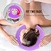 OULIGET Silicone Face Massage Pillow,SPA Beauty Face Relax Headrest,Salon Skin Care Soft Overlay Travel Head Support,Purple
