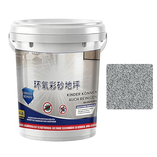 Holdes Pintura Epóxica para Suelos,Autonivelante de alto brillo,Pintura Epoxi Autonivelante para Suelos - para Interiores Exteriores Garaje Hormigón Edificio Casa Hogar