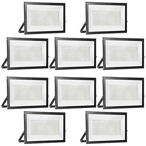 10 Pezzi 300W Faretto LED da Esterno 30000LM Super...