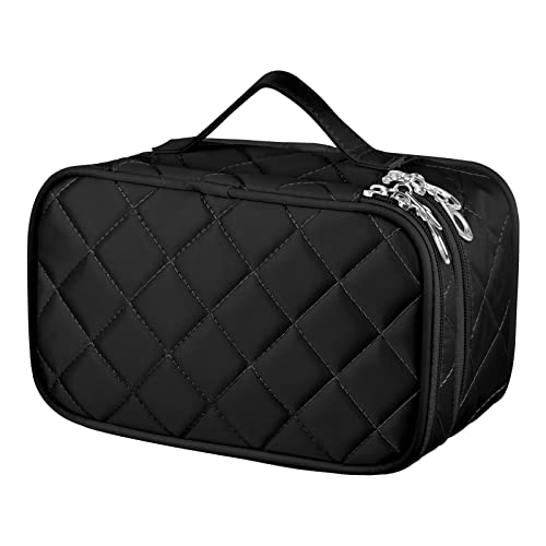 Doppio Strato Make Up Borsa con Specchio, Grande