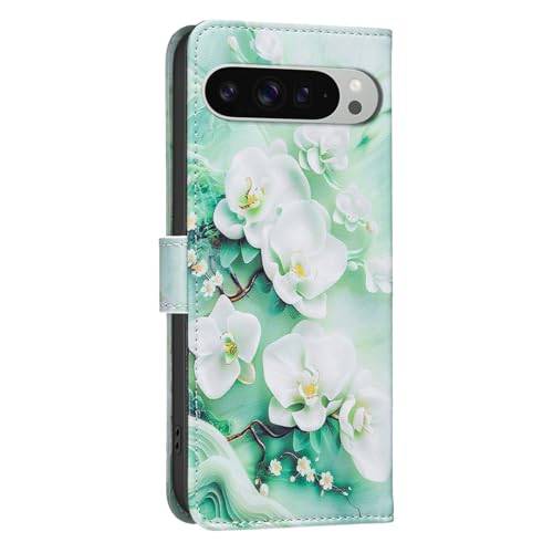 Étui portefeuille Google Pixel 9 Pro XL en cuir antichoc contre les rayures - 5