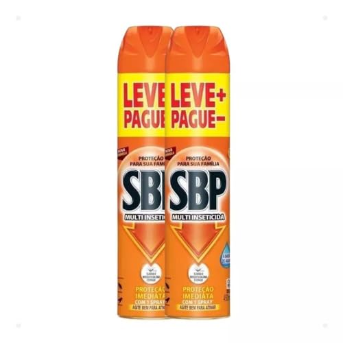 Kit 2 Unidades Multi Inseticida Sbp Aerosol Spray 450ml Cada