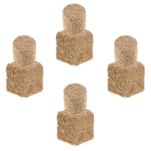 Cabilock Mini Decoração De Fardos De Feno 8 Peças De Fardos De Feno Em Miniatura Estatueta Decorativ