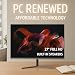 Lenovo Fester PC Station | Intel Core i7-8700T, 32 GB RAM, SSD 1 TB, Monitor 32 Zoll und 27 Zoll | Kabellose Tastatur und Maus | WLAN, HDMI | Windows 11 Pro + Office 2021