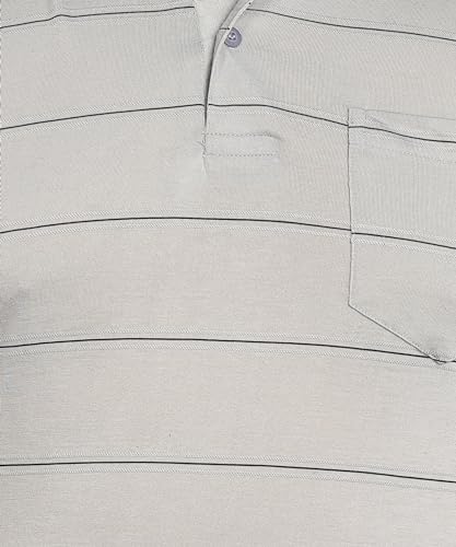 Image of INKKR Half Plus Size Men's Regular Fit Striped Tshirt