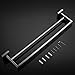 VELIMAX Premium SUS304 Stainless Steel Double Bath Towel Bar Wall Mounted Double Towel Rail Towel Rod for Bathroom, 23.6-Inch, Brushed