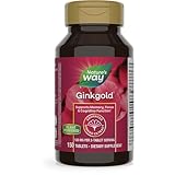 Nature's Way Ginkgold Advanced Ginkgo Extract, Supports Memory, Focus & Cognitive Function*, Ginkgo Biloba Extract, 150 Tablets (Packaging May Vary)