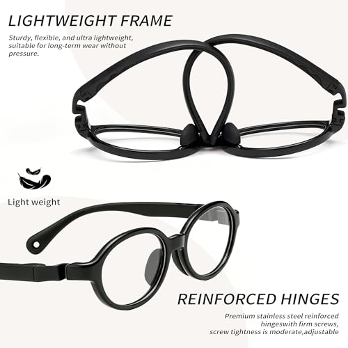 Image of SooGree Blue Light Blocking Glasses for Kids Boys Girls,Computer Screen Gaming TV Phone Glasses Anti Glare & Eye Strain