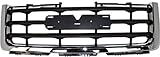 Evan-Fischer Grille Assembly Compatible with 2007-2013 GMC Sierra 1500 Chrome Shell/Painted Black...