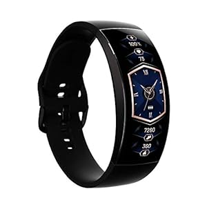 Amazfit X Smartwatch 2,07-Zoll-HD AMOLED 3D Touch-Display Fitness Armbanduhr mit automatischer Sporterkennung, SpO2-Sensor, Herzfrequenzmessung, 5 ATM wasserdicht für Damen Herren