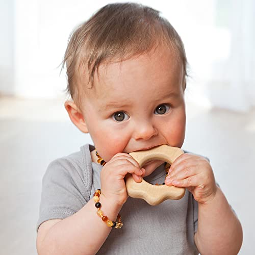 GRÜNSPECHT Kuschel-Box für Babys mit Wärme-Kuscheltier, Holzgreifling, Bio-Abdruckset & Geschichte zum Vorlesen, Geschenk Geburt, Babyparty (GB-006)