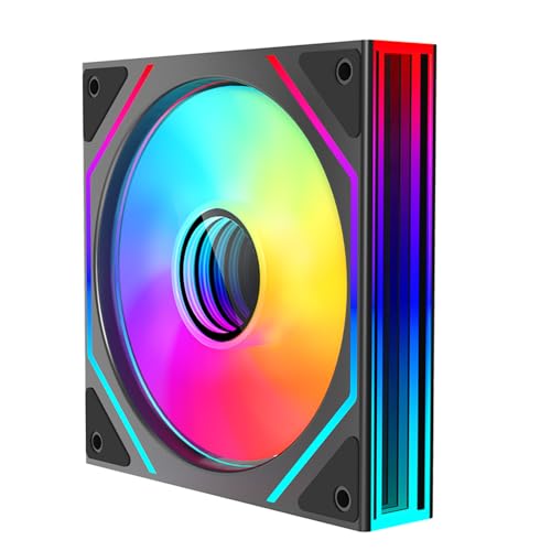 Prism4 Ultra 120mm ARGB PC Case Fans(Black Forward_1 Pack)