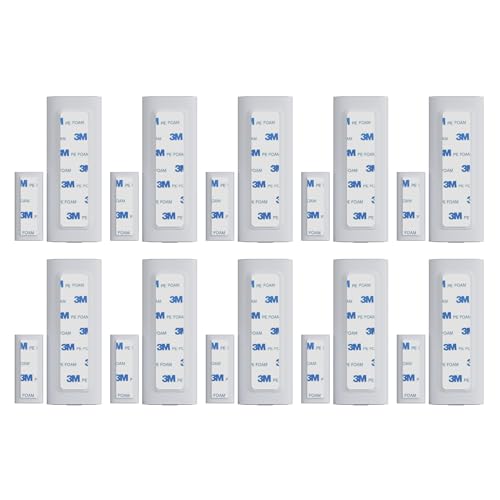 Image of Contact Sensor Adhesive - Compatible with EUFY Sensor | Mounting Tape Replacement Pads | Works with Door, Window, Wall Alarm Sensors | Easy Mount, Peel and Stick (10 Pack - Small and Large)