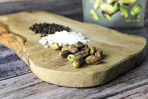 Image of Pistachios Seasoned Shelled Kernels, Salt & Pepper, 2.5 Ounce Bags, Pack Of 8, Kosher