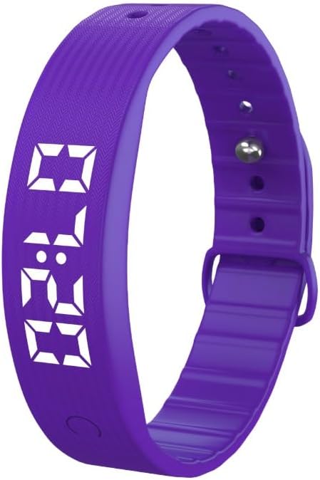 Smart Watch Simple Neutral USB Charging Vibrating Alarm Clock LED Electronics Calorie Monitor Pedometer Silicone Strap Multifunctional Practical Gift Purple