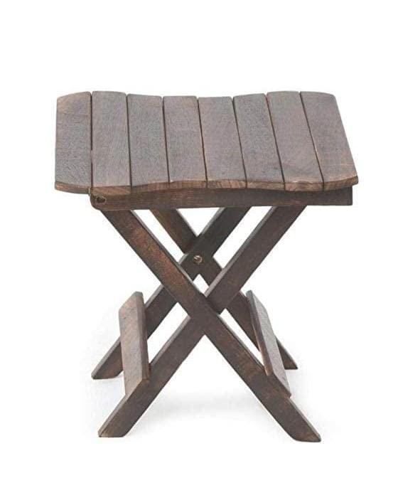 Image of Bros Moon Foldable Sturdy Wooden Table Suitable for All Room and Outdoor (Square Table, 10 Inches)