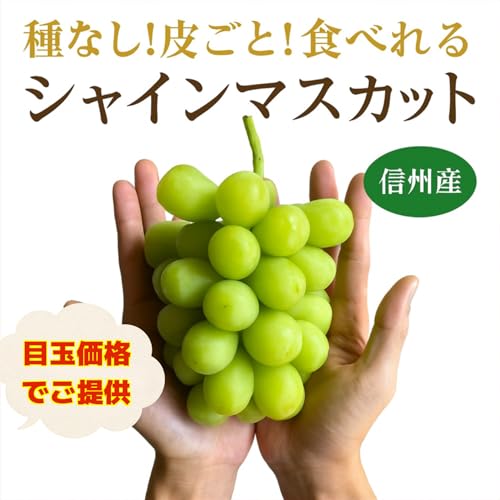 FRUITS PARK 特選 大粒シャインマスカット (甘さしっかり大粒シャイン2房 1200g) の商品画像 1