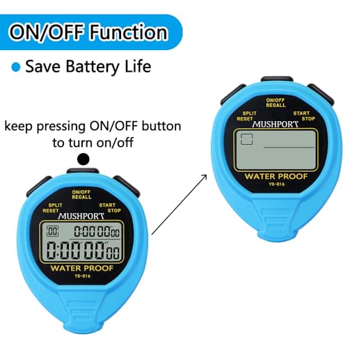 Chronomètre à mémoire numérique 30 fractionnés simple d'utilisation