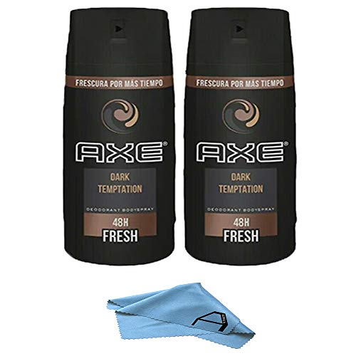 AXE Dark Temptation Body Spray Deodorant for Men 150ML (2 PACK)