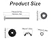 SEIWEI 2 Packs M6 Universal Toilet Tank to Bowl Bolts Kit, Heavy Duty Toilet Tank Bolts and Washers with Extra Long Nut Easy to Install