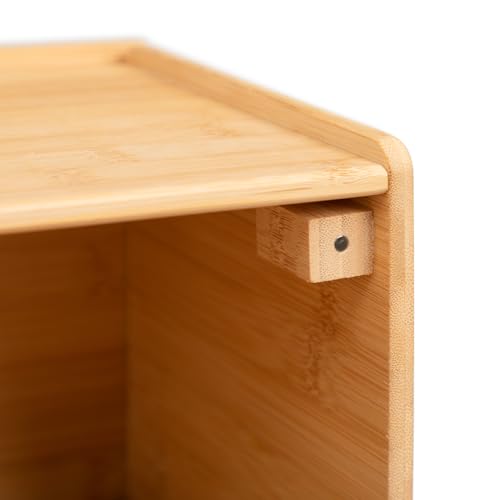 HollyHOME Breadbins for Kitchen Natural Rectangle Bamboo Bread Bin, Bread Storage Containers, Bread Storage Box with Lid Breadbin,Rectangle Natural - Cosy Home Interiors HollyHOME Breadbins for Kitchen Natural Rectangle Bamboo Bread Bin, Bread Storage Containers, Bread Storage Box with Lid Breadbin,Rectangle Natural - Image 7