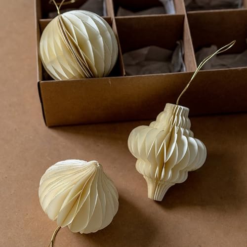 Xiyocadt 3 Stück Weihnachtsdeko Papier, Weihnachtsdeko Hängend,...