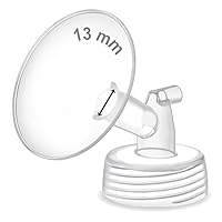 Vista 50 de Maymom Pieza de bomba compatible con Spectra S1, S2 Spectra 9 Plus Breastpump; Incluye brida de boca ancha (Una brida - brida de 18 mm) No es una