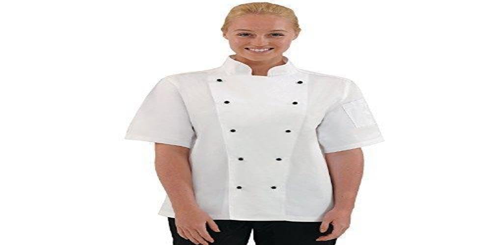 Whites Chefs Clothing DL711-XXL Whites Chicago Chef Jacket, Short Sleeve, Size: XX-Large, Colour: White