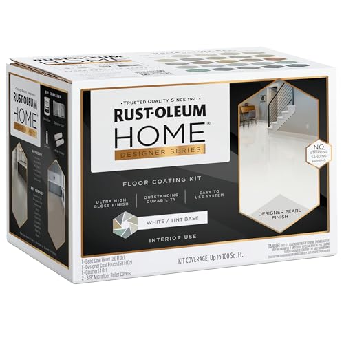 Rust-Oleum Home Designer Series Kit de Revestimiento de Piso Blanco Brillante miniatura 2