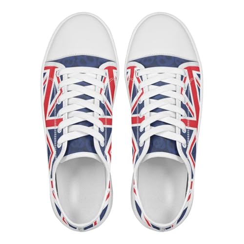 Summer Womens Casual Sneakers Trendy & Comfy Women Canvas Shoes with Flag Pattern2