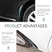Opuweiy 2 PCS Car Wheel Tire Eyebrow Strips, Anti-collision Fender Flare Arch Lip Trim Strips, Self-adhesive Auto Body Edge Protector, Universal for Most Cars (Carbon Fiber Black)