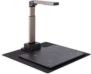 Professional Book Scanner, Large Format Book & Document Scanner, High Resolution HD Camera, Capture Size A3, Auto-Flatten, for Desktop/Laptop, Compatible with Windows & Mac OS