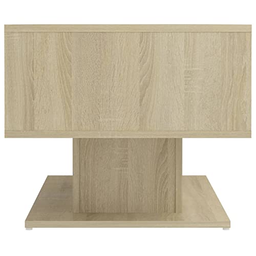 Table basse chêne Sonoma robuste pour ranger et travailler dans son salon
