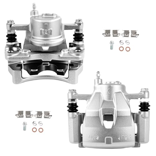 Image of SCITOO Front Brake Calipers With Bracket 19B3198 19B3199 Compatible For Toyota For Yaris 2006-2018