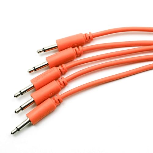 Câbles de raccordement Eurorack orange 3.5mm mono TS 91cm pour éliminer les faux contacts de patch