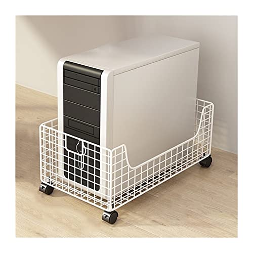 Soporte de CPU GRFIT para Torre de PC, soporte móvil con ruedas giratorias y estructura metálica de malla color dorado