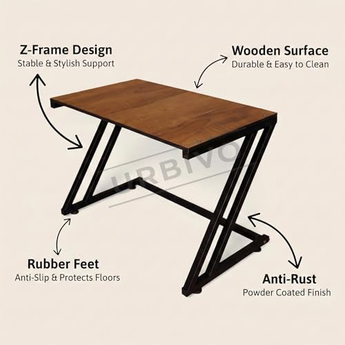 Image of Z-Series Microwave Oven Stand for Kitchen Microwave Stand for Kitchen Platform Wooden Top Metal Frame OTG Stand 40 kg Rust-Resistant 58x36.5x41 cm